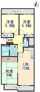 グランドメゾン六甲箕岡【1階】の間取り