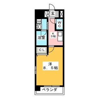 Foresta山西【3階】の間取り