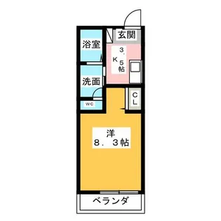 リブレア日比野西B棟【1階】の間取り