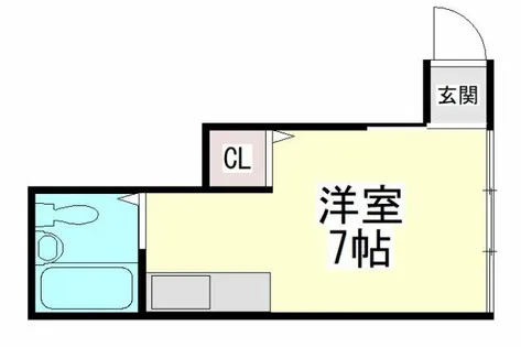 下河原アパート【1階】の間取り