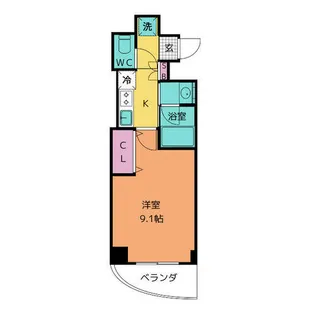 ラフォーレ金山【3階】の間取り