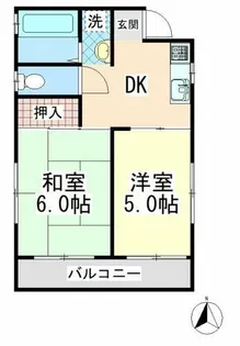 篠原南マンション【1階】の間取り