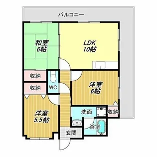 カワデンセントリックハイツ【5階】の間取り