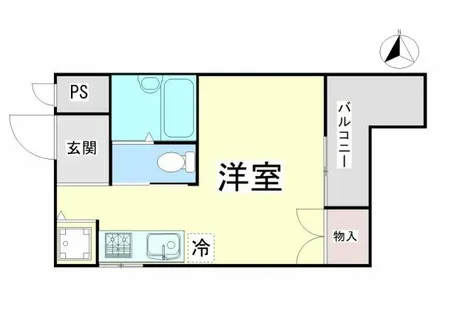 1Rの間取り画像
