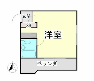1Rの間取り画像