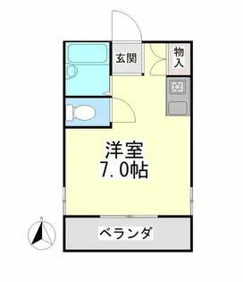 1Rの間取り画像