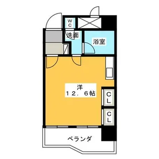 サンプラザ金山【9階】の間取り
