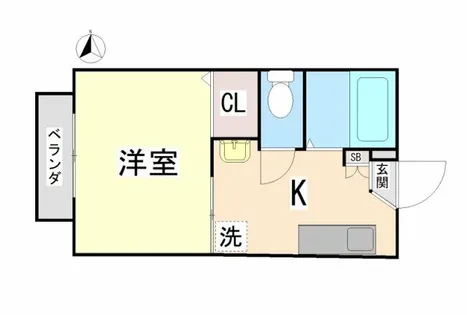 シャルマン六甲【2階】の間取り
