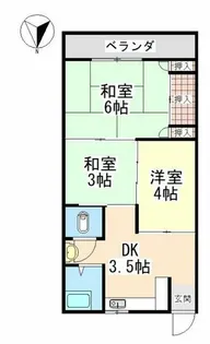 エクセル六甲【1階】の間取り