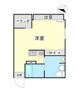 1Rの間取り画像