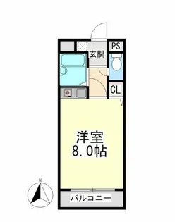 1Rの間取り画像