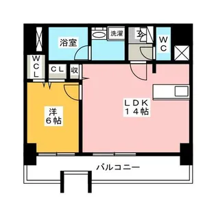 1LDKの間取り画像