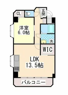 ローレル甲南【5階】の間取り