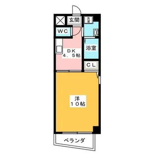 メゾン田代本通【3階】の間取り