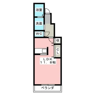 ピアット 鳥居松【1階】の間取り