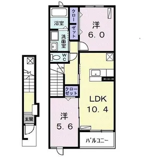 アベリア【2階】の間取り