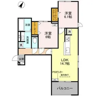 STグランツ【3階】の間取り