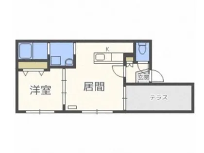 フルラージュ豊平公園【1階】の間取り