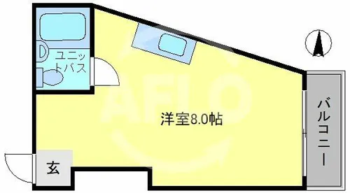 ラパンジール阿波座Ⅱ【5階】の間取り