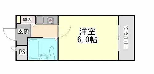 フルール岡本【4階】の間取り