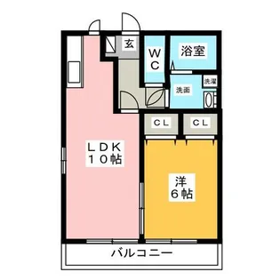 ソレイユ柿本 A棟【1階】の間取り