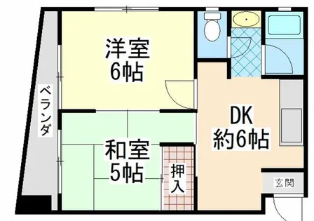 坂田ハイツ【4階】の間取り