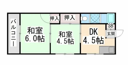 第一坂田ビル【5階】の間取り