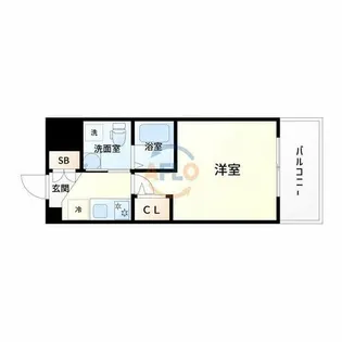セレニテ江坂ルフレ【2階】の間取り