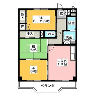 クレストステージ洋【2階】の間取り