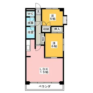 トゥインクルツイン桃山【4階】の間取り