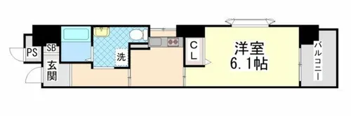ワコーレエキサイド岡本【4階】の間取り