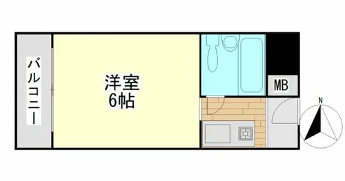 1Rの間取り画像