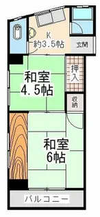 王子コーポ【4階】の間取り