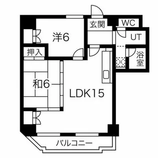 アーバンドエル御器所通【203号室】の間取り