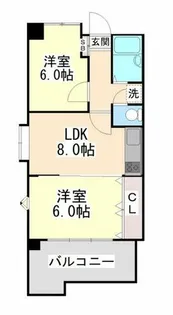 リッジヴィラ六甲【5階】の間取り