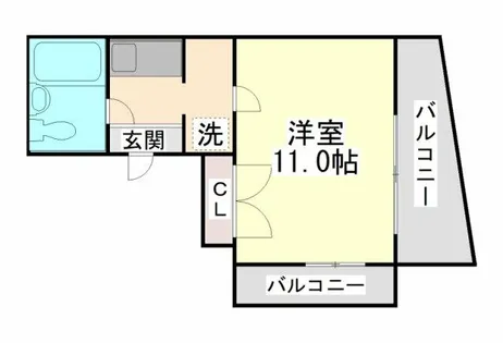 六甲グランドライオンズⅡ【5階】の間取り