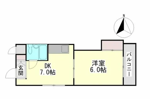 シンエーハイツ六甲道【2階】の間取り