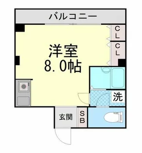 グランツ御影【4階】の間取り