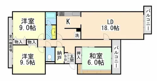 シュネルパークレジデンス【1階】の間取り
