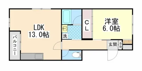 ヴィラ・オークラ【3階】の間取り