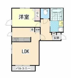 クレア岡本【3階】の間取り