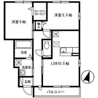 ヴィラ ファミール【1階】の間取り