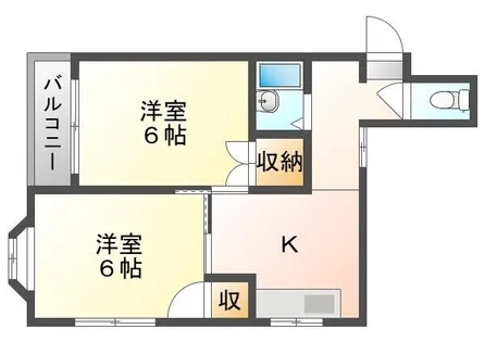 サザンクロス大橋【3階】の間取り