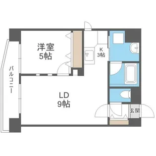 北海道札幌市中央区北六条西24丁目【マンション】の間取り