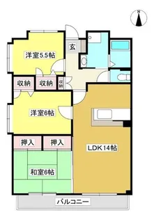 フォーシーズンズ【503号室】の間取り