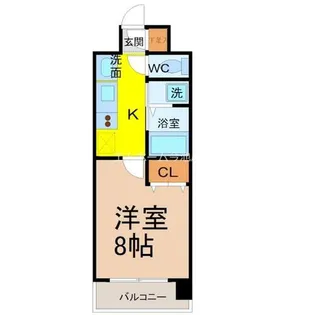 リアライズ記念橋【4階】の間取り