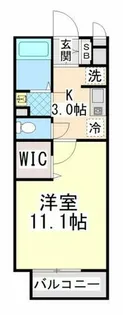 1Kの間取り画像