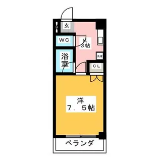 1Kの間取り画像