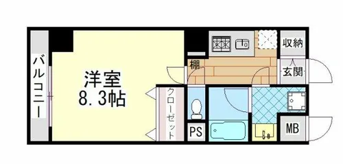 クレイントトヤミチ【5階】の間取り