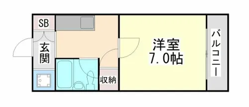 コーポアガペ【4階】の間取り
